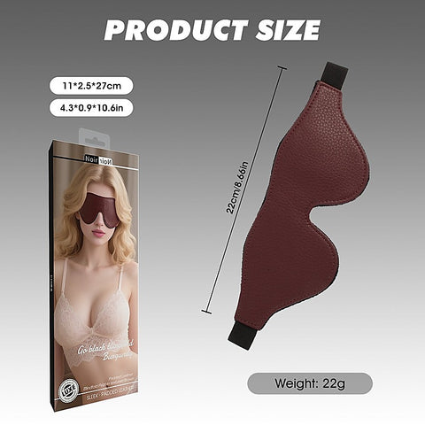 Go Black Blindfold Smooth Textured by Chisa