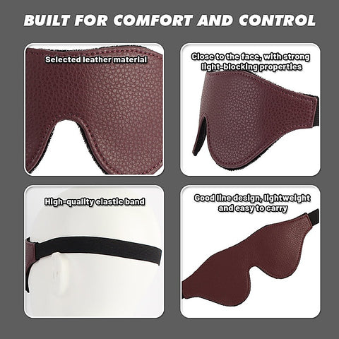 Go Black Blindfold Smooth Textured by Chisa