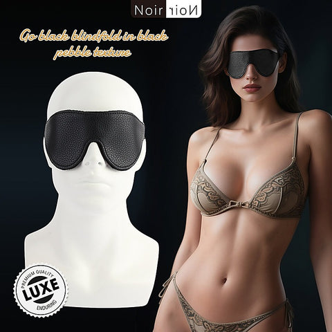 Go Black Blindfold Smooth Textured by Chisa