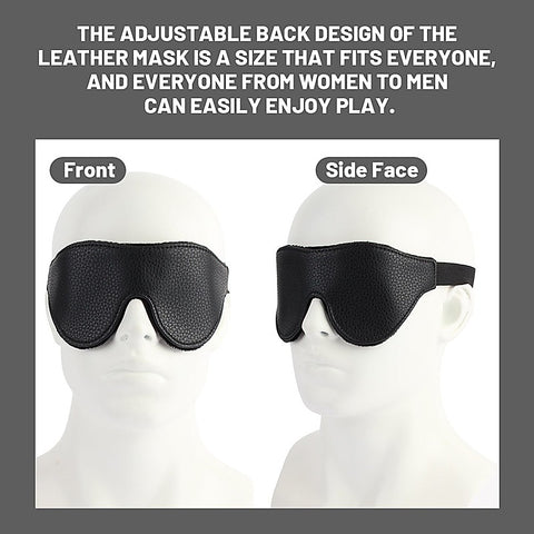Go Black Blindfold Smooth Textured by Chisa