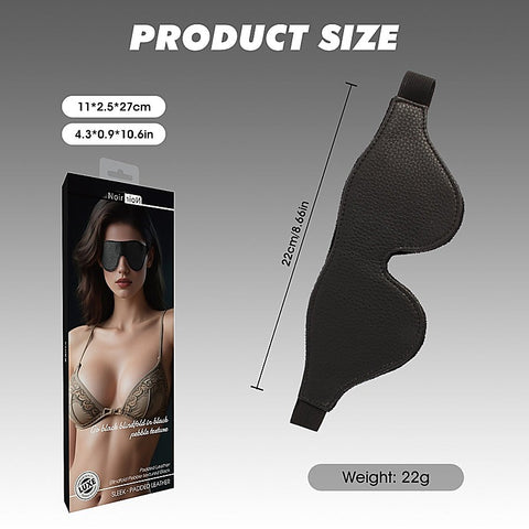 Go Black Blindfold Smooth Textured by Chisa