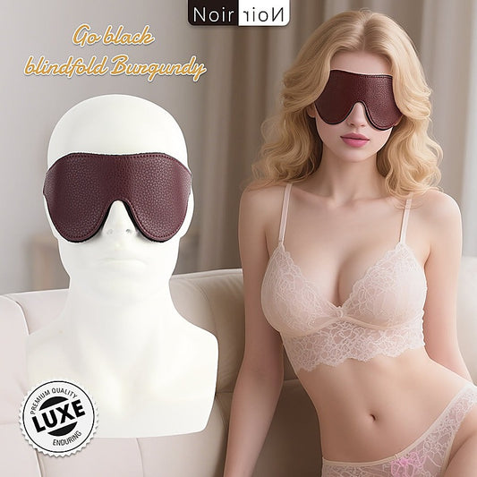 Go Black Blindfold Smooth Textured by Chisa