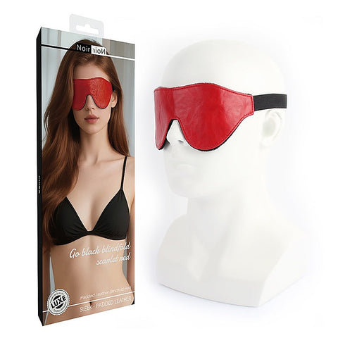 Go Black Faux Leather Blindfold by Chisa