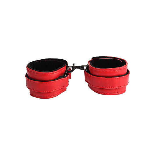 Adjustable Faux Leather Hand Cuffs by Chisa
