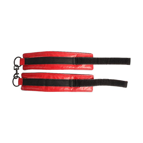 Adjustable Faux Leather Hand Cuffs by Chisa