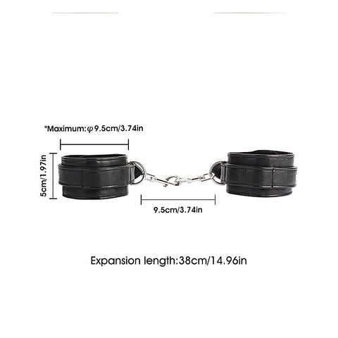 Adjustable Faux Leather Wrist Cuffs by Chisa