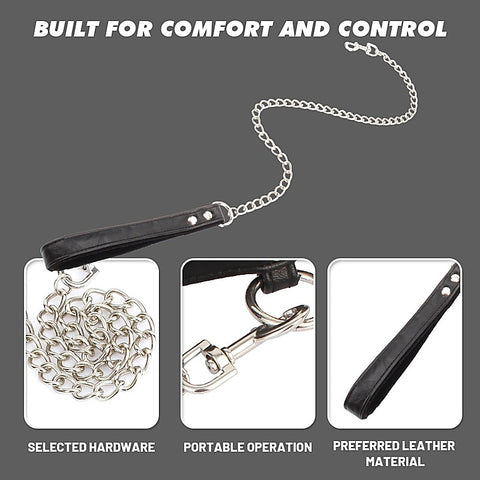 Be in Charge Faux Leather Bondage Leash by Chisa