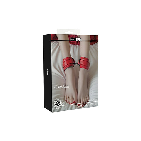 Adjustable Faux Leather Ankle Cuffs by Chisa