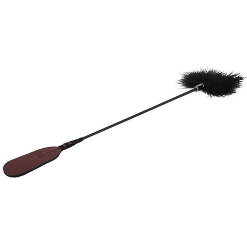 Smooth Textured Tickle Feather Bondage Crop by Chisa