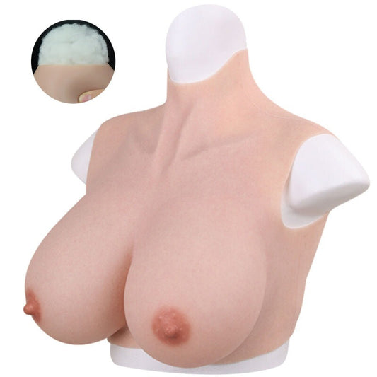 Breastplates Crossdresser Cotton Fake Tits by BDStyle