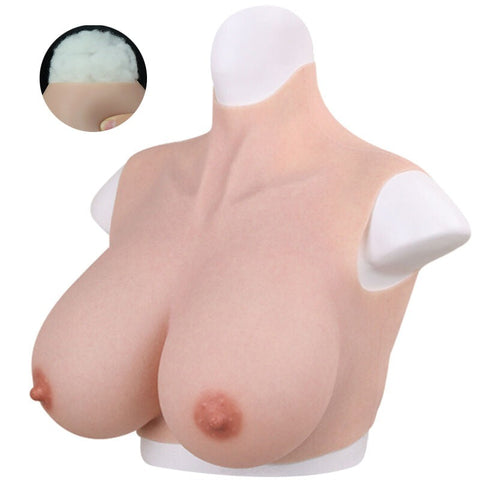 Breastplates Crossdresser Cotton Fake Tits by BDStyle