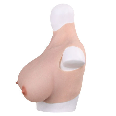 Breastplates Crossdresser Cotton Fake Tits by BDStyle