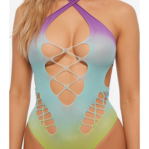 Sweet Tooth Tutti Frutti Fizz Bodysuit by Love In Leather