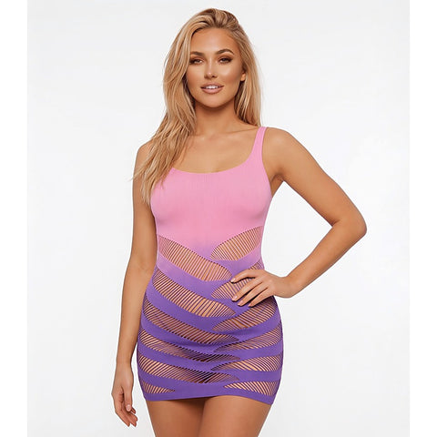 Sweet Tooth Pink Lemonade Ombré Dress by Love In Leather