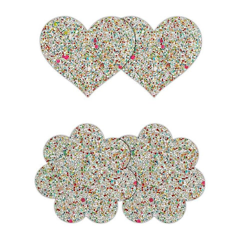 Pretty Pasties Heart and Flower Glow by NS Novelties