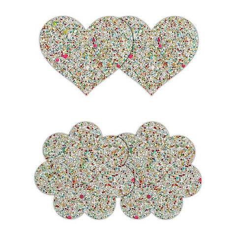 Pretty Pasties Heart and Flower Glow by NS Novelties