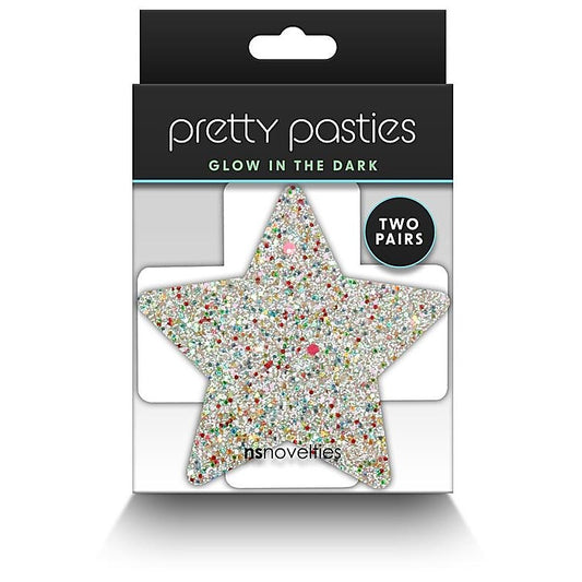 Pretty Pasties Star and Cross Glow by NS Novelties