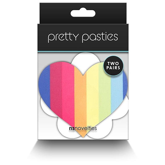 Pretty Pasties Pride Heart and Flower Rainbow