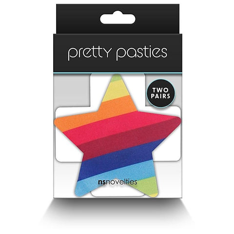 Pretty Pasties Pride Cross and Star Rainbow by NS Novelties