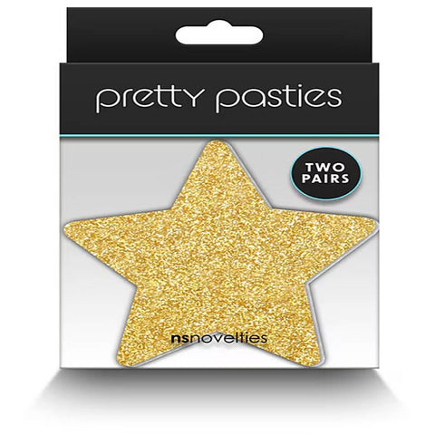 Pretty Nipple Pasties Glitter Stars by NS Novelties