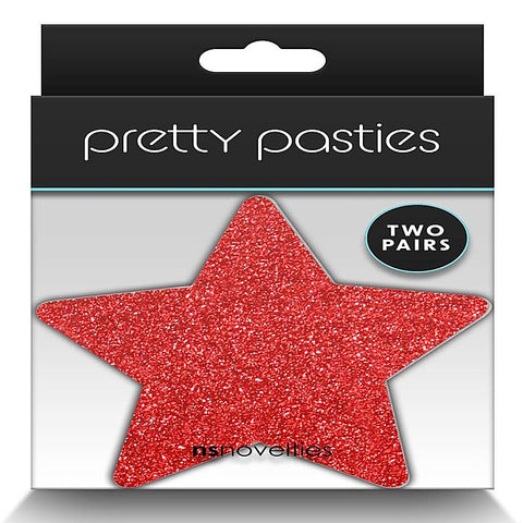Pretty Nipple Pasties Glitter Stars by NS Novelties
