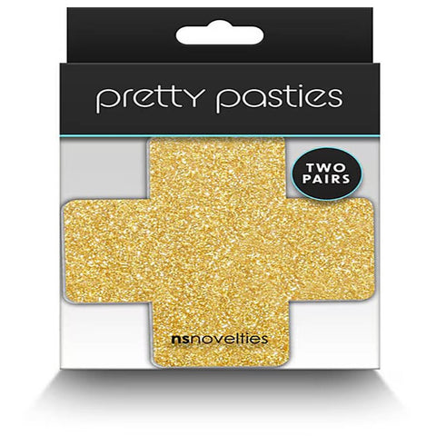 Pretty Womens Pasties Glitter Cross by NS Novelties