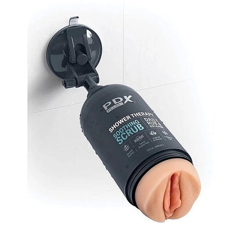PDX Plus Shower Therapy Soothing Scrub Mens Masturbator