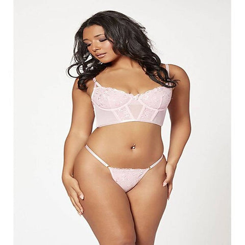 2 Piece Bustier and Thong Panty Set by Seven 'til Midnight