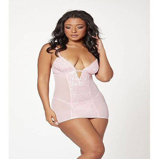 2 Piece Slim Fit Chemise and Thong Panty Set