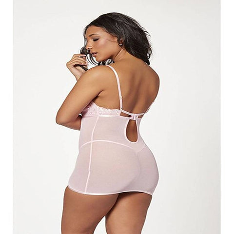 2 Piece Slim Fit Chemise and Thong Panty Set