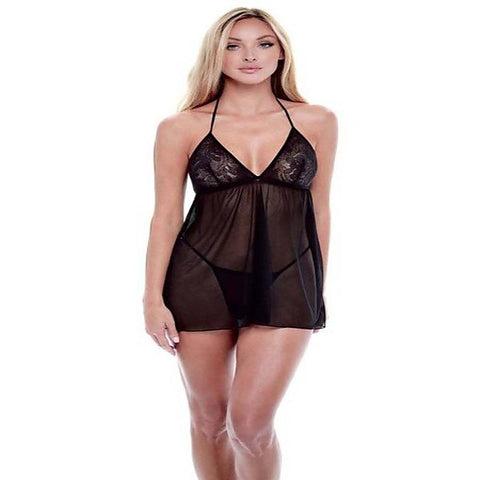 Eco Lace And Mesh Chemise by Baci Lingerie