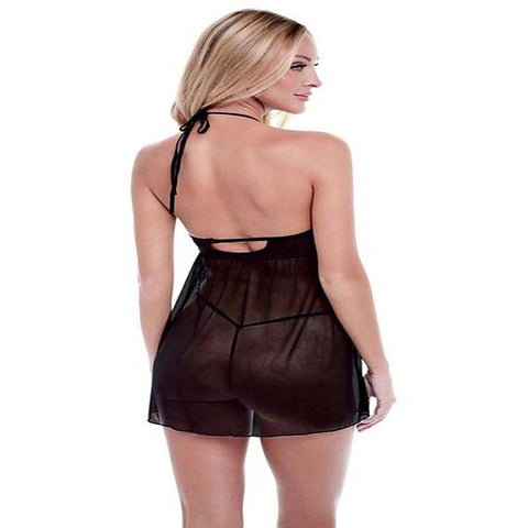 Eco Lace And Mesh Chemise by Baci Lingerie