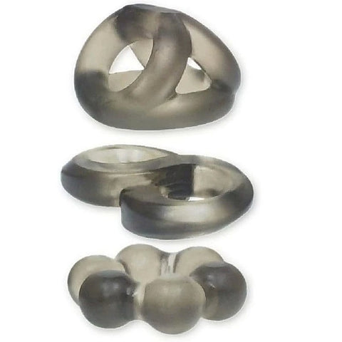 The 9's Phat Cock Rings Smoke 2 Silicone by Icon Brands