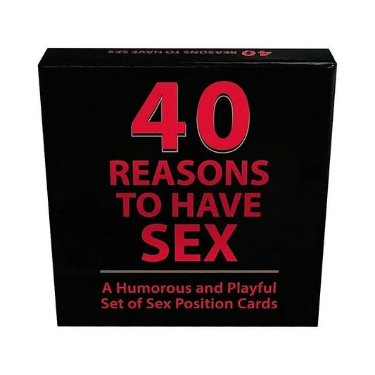 40 Reasons to Have Sex Position Card Game by Kheper Games