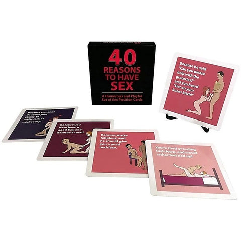 40 Reasons to Have Sex Position Card Game by Kheper Games