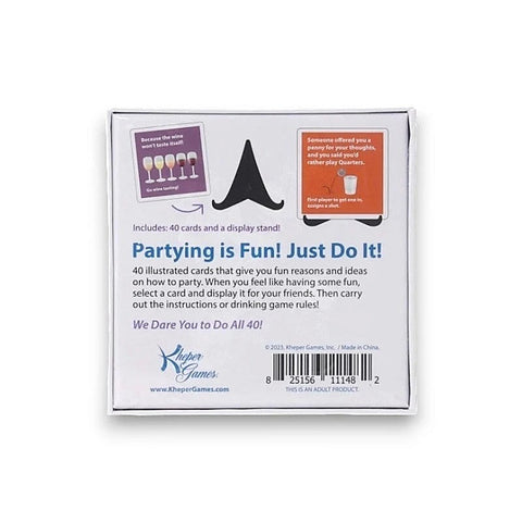 40 Reasons to Party by Kheper Games