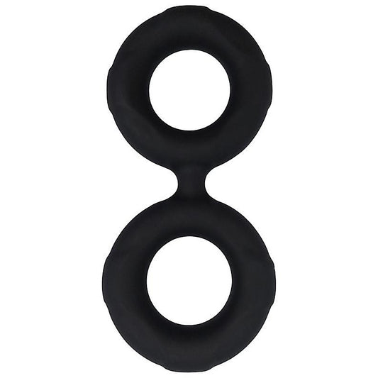 Nero Liquid Silicone Connected Cock Ring by Evolved