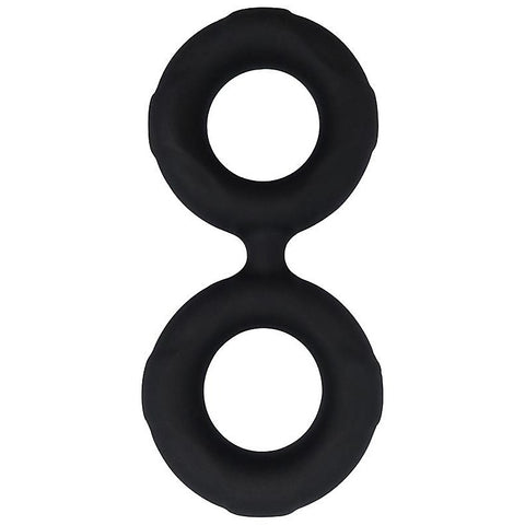 Nero Liquid Silicone Connected Cock Ring by Evolved