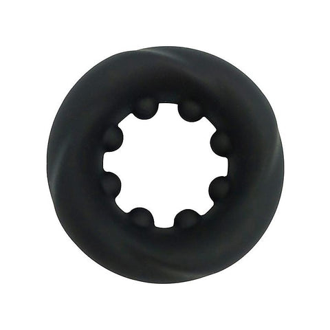 Nero Liquid Silicone Nubbed Cock Ring by Evolved