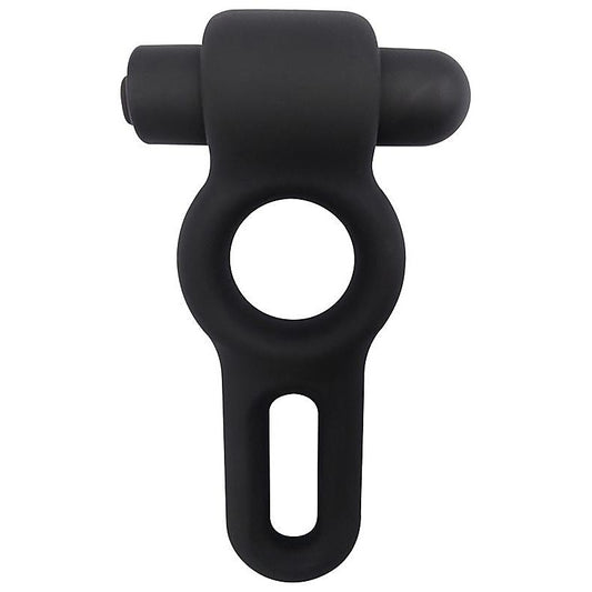 Nero Liquid Silicone Vibe Dual Cock Ring by Evolved