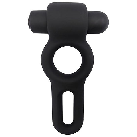Nero Liquid Silicone Vibe Dual Cock Ring by Evolved