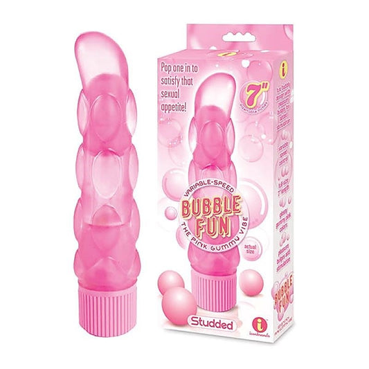The 9's Studded Bubble Silicone Vibrator by Icon Brands