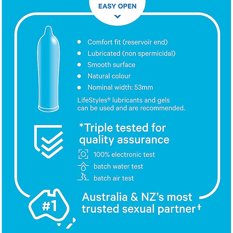 Lifestyles Regular Comfort Fit Condoms by Ansell