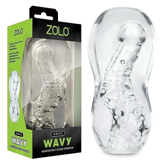 Zolo Gripz Wavy Squeezable Stroker by Xgen Products