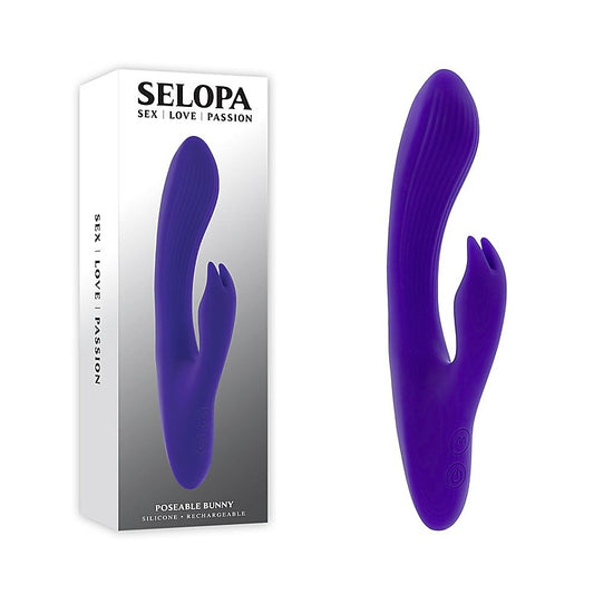 Selopa POSEABLE BUNNY USB Rechargeable Vibrator by Evolved