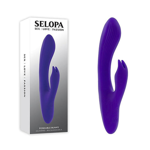 Selopa POSEABLE BUNNY USB Rechargeable Vibrator by Evolved