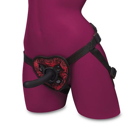 Secret Kisses ROSEGASM Heart Shaped Strap On Harness