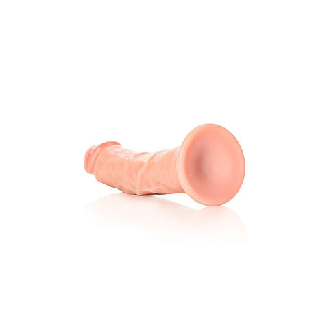 REALROCK Realistic Regular Curved Dildo with Suction Cup Flesh