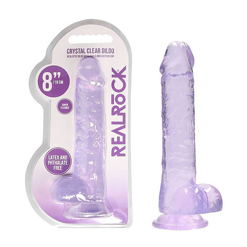 REALROCK 20.3 cm Realistic Dildo With Balls by Shots Toys