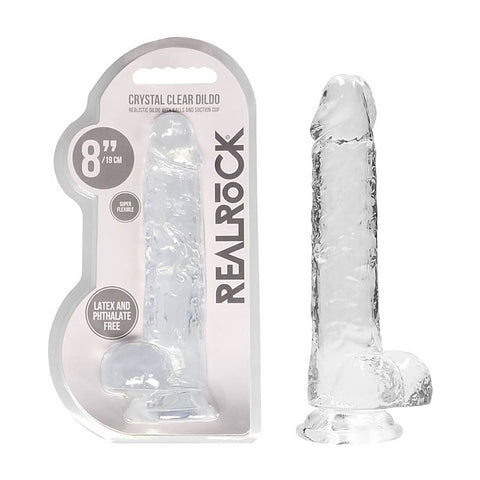 REALROCK 20.3 cm Realistic Dildo With Balls by Shots Toys
